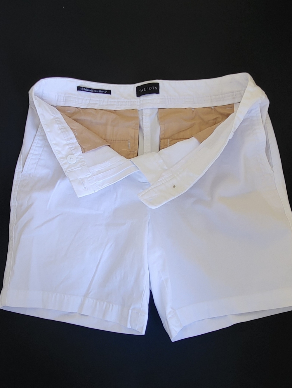 Talbots White Cotton Shorts